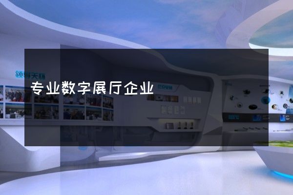 专业数字展厅企业