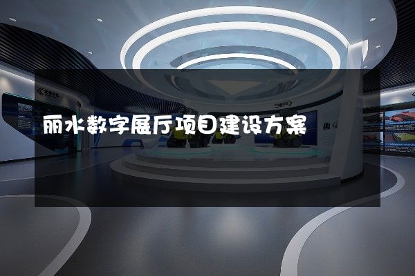 丽水数字展厅项目建设方案