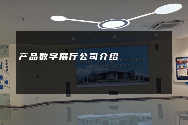 产品数字展厅公司介绍