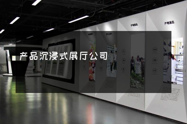 产品沉浸式展厅公司