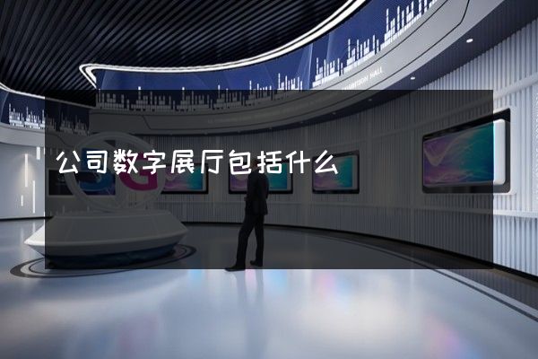 公司数字展厅包括什么