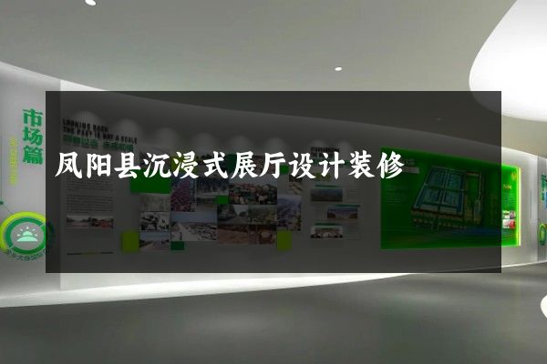 凤阳县沉浸式展厅设计装修