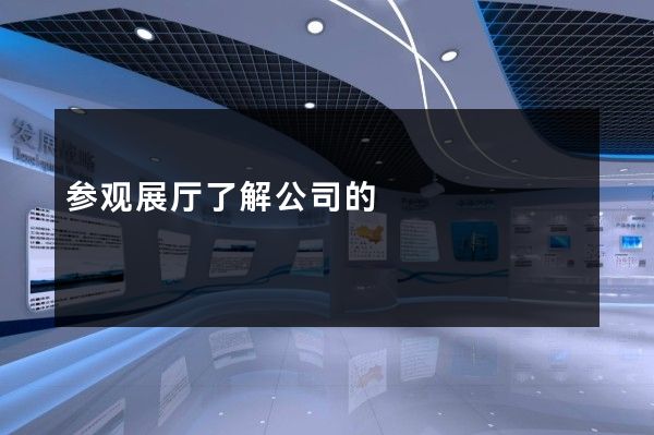 参观展厅了解公司的