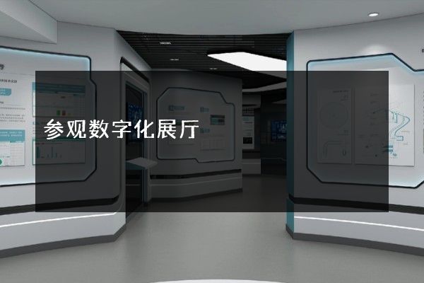 参观数字化展厅