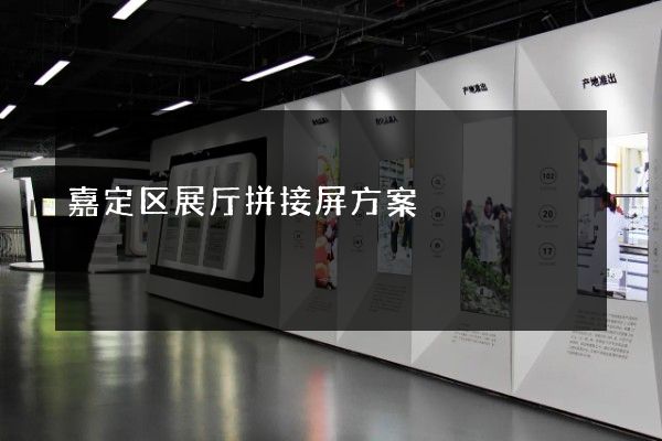 嘉定区展厅拼接屏方案