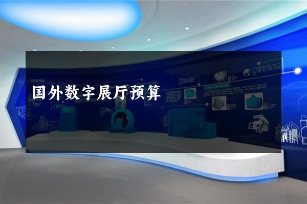 国外数字展厅预算