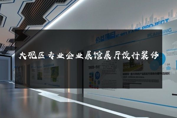 大观区专业企业展馆展厅设计装修