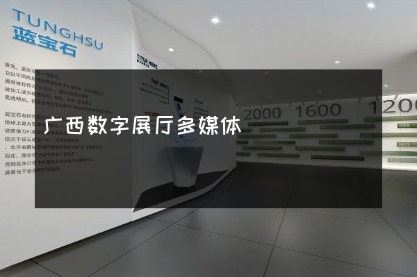 广西数字展厅多媒体