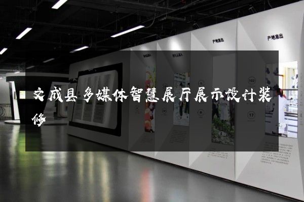 文成县多媒体智慧展厅展示设计装修