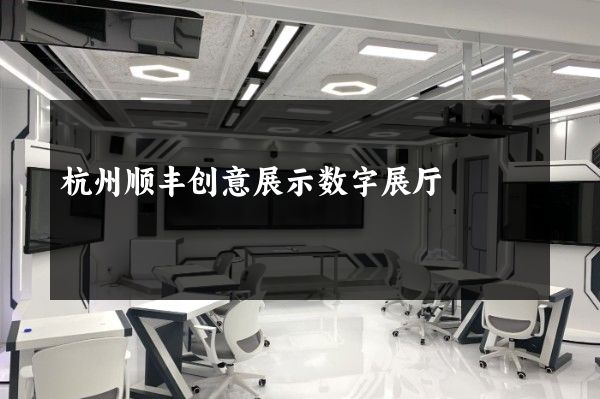 杭州顺丰创意展示数字展厅