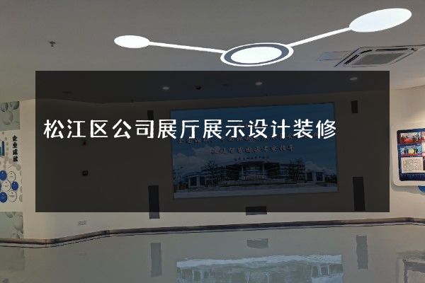 松江区公司展厅展示设计装修