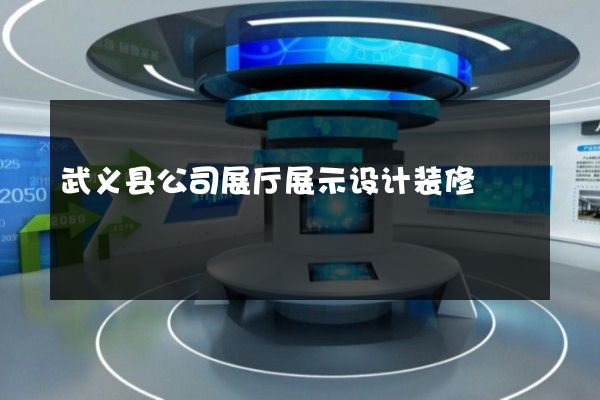 武义县公司展厅展示设计装修