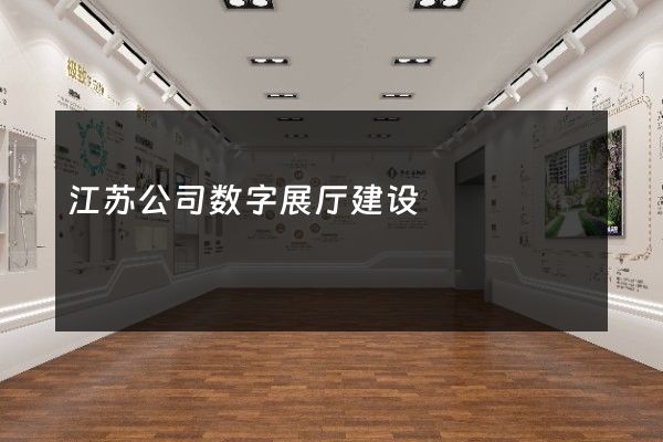 江苏公司数字展厅建设