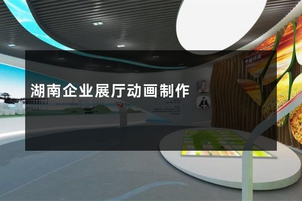 湖南企业展厅动画制作