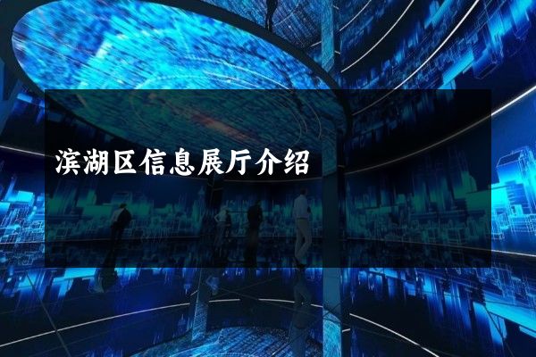 滨湖区信息展厅介绍