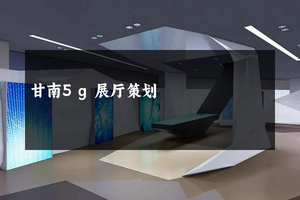 甘南5g展厅策划