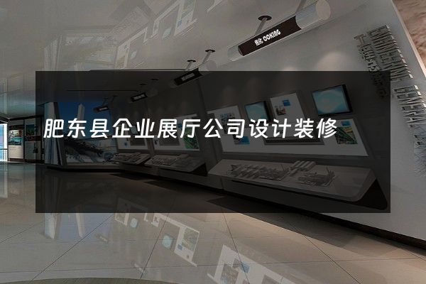 肥东县企业展厅公司设计装修