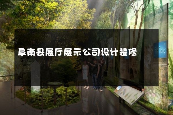 阜南县展厅展示公司设计装修